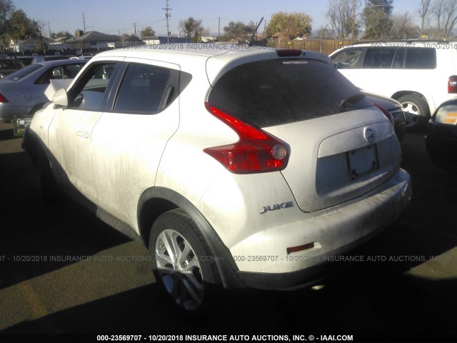 JN8AF5MR5DT223698 - 2013 NISSAN JUKE S/SV/SL WHITE photo 3