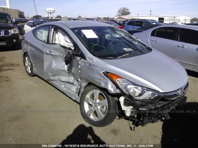 KMHDH4AE6DU628599 - 2013 HYUNDAI ELANTRA GLS/LIMITED SILVER photo 1