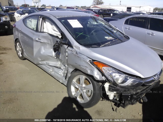 KMHDH4AE6DU628599 - 2013 HYUNDAI ELANTRA GLS/LIMITED SILVER photo 6