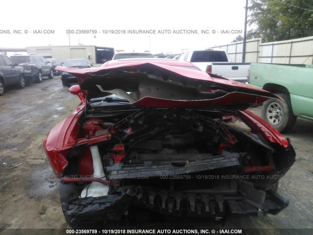 2C3CDZBT1FH701278 - 2015 DODGE CHALLENGER SXT PLUS RED photo 6