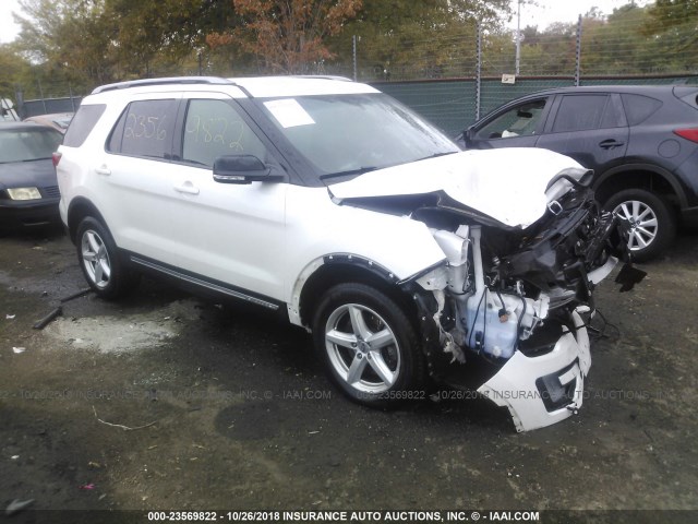 1FM5K8D87GGB03346 - 2016 FORD EXPLORER XLT WHITE photo 1