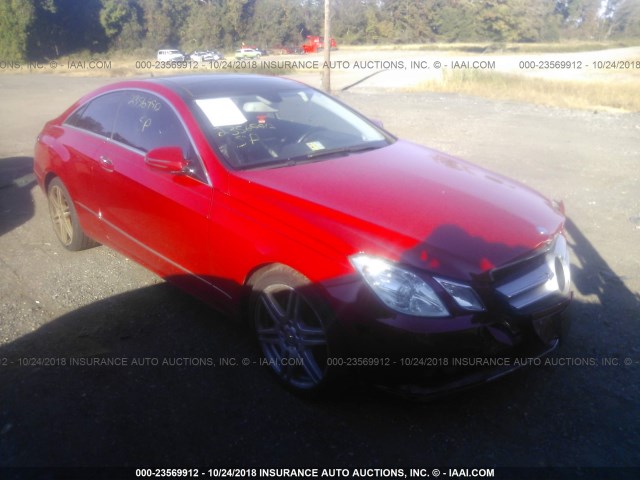 WDDKJ5GB8AF015795 - 2010 MERCEDES-BENZ E 350 RED photo 1