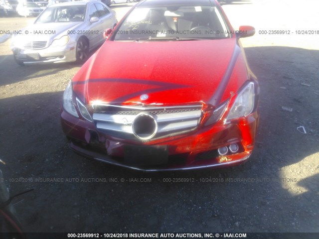 WDDKJ5GB8AF015795 - 2010 MERCEDES-BENZ E 350 RED photo 6