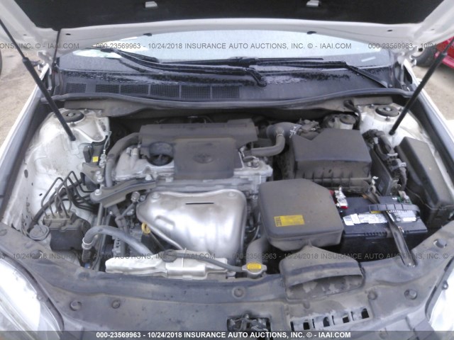 4T1BF1FK5FU060830 - 2015 TOYOTA CAMRY LE/XLE/SE/XSE WHITE photo 10