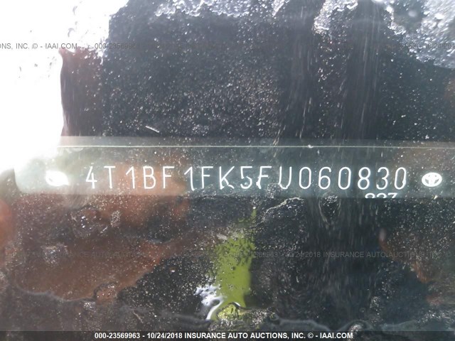 4T1BF1FK5FU060830 - 2015 TOYOTA CAMRY LE/XLE/SE/XSE WHITE photo 9