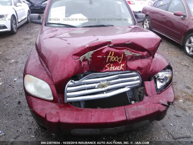 3GNDA13D08S591641 - 2008 CHEVROLET HHR LS Burdeos foto 6