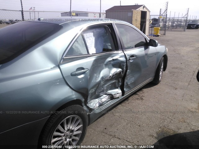 4T1BF3EK8BU747792 - 2011 TOYOTA CAMRY SE/LE/XLE TEAL photo 6