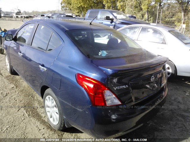 3N1CN7AP9DL863085 - 2013 NISSAN VERSA S/S PLUS/SV/SL BLUE photo 3