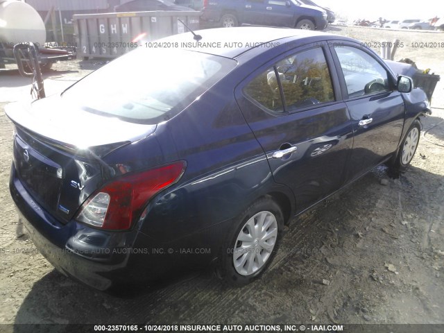 3N1CN7AP9DL863085 - 2013 NISSAN VERSA S/S PLUS/SV/SL BLUE photo 4