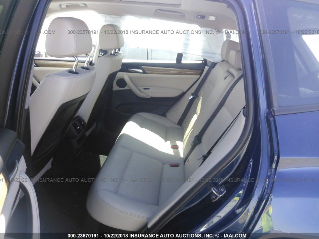 5UXWX9C54D0A20275 - 2013 BMW X3 XDRIVE28I ლურჯი ფოტო 8