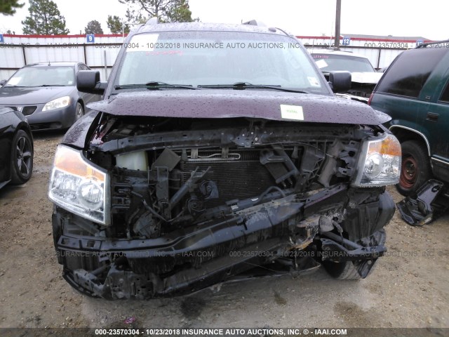 5N1BA0ND3EN602480 - 2014 NISSAN ARMADA SV/SL/PLATINUM MAROON photo 6