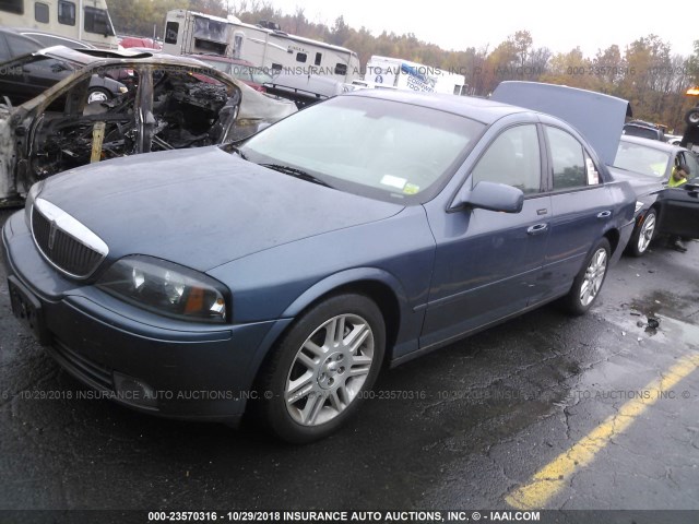 1LNHM87A45Y659269 - 2005 LINCOLN LS BLUE photo 2