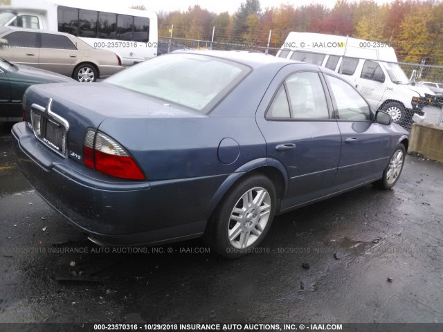 1LNHM87A45Y659269 - 2005 LINCOLN LS BLUE photo 4