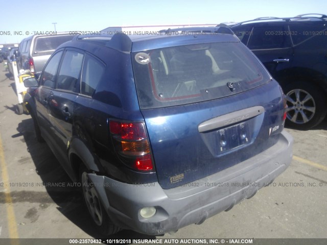 5Y2SL63895Z448308 - 2005 PONTIAC VIBE BLUE photo 3