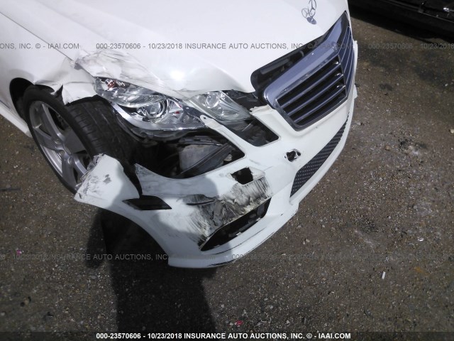 WDDHF5GB4AA230812 - 2010 MERCEDES-BENZ E 350 WHITE photo 6