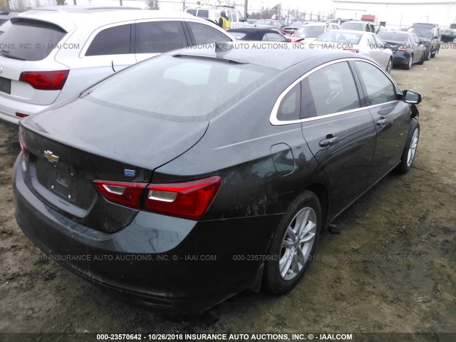 1G1ZJ5SU2GF335035 - 2016 CHEVROLET MALIBU HYBRID GRAY photo 4