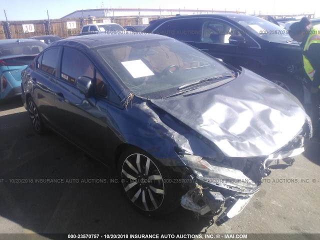 19XFB2F9XFE035649 - 2015 HONDA CIVIC EXL GRAY photo 1