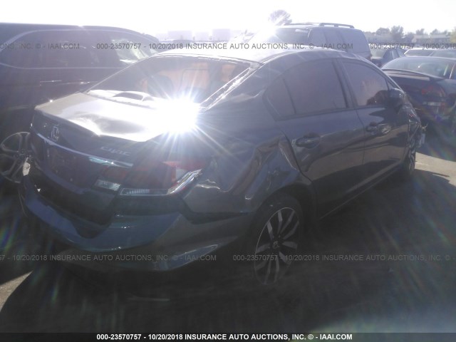 19XFB2F9XFE035649 - 2015 HONDA CIVIC EXL GRAY photo 4