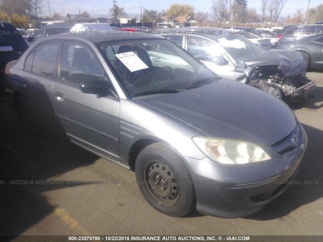 2HGES163X5H600066 - 2005 HONDA CIVIC DX VP SILVER photo 1