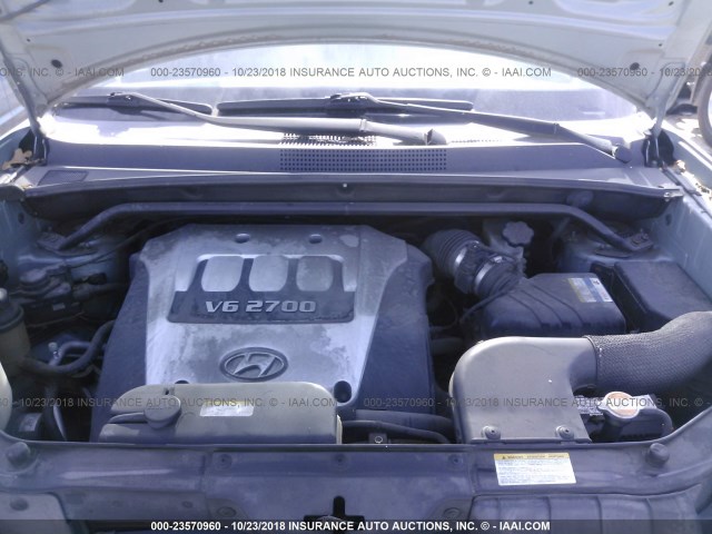 KM8JN12D06U383513 - 2006 HYUNDAI TUCSON GLS/LIMITED 绿色 照片 10