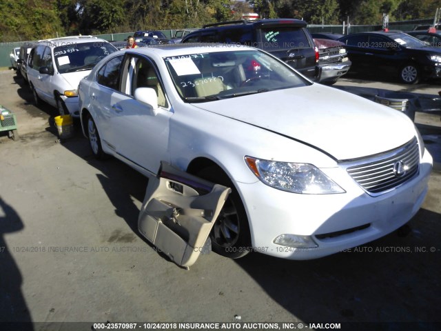 JTHBL46F585059755 - 2008 LEXUS LS 460 WHITE photo 1