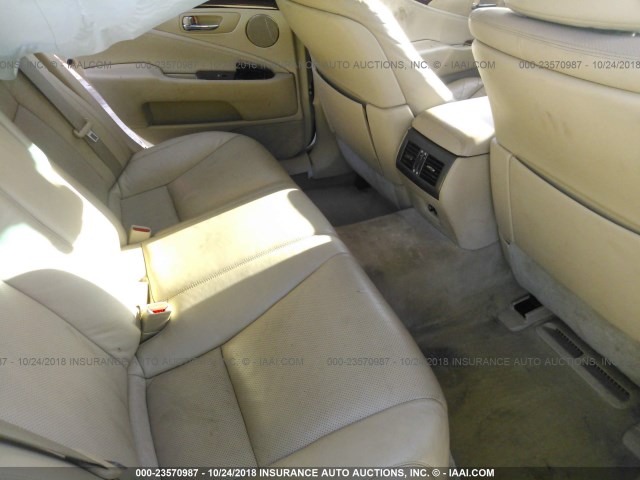 JTHBL46F585059755 - 2008 LEXUS LS 460 WHITE photo 8