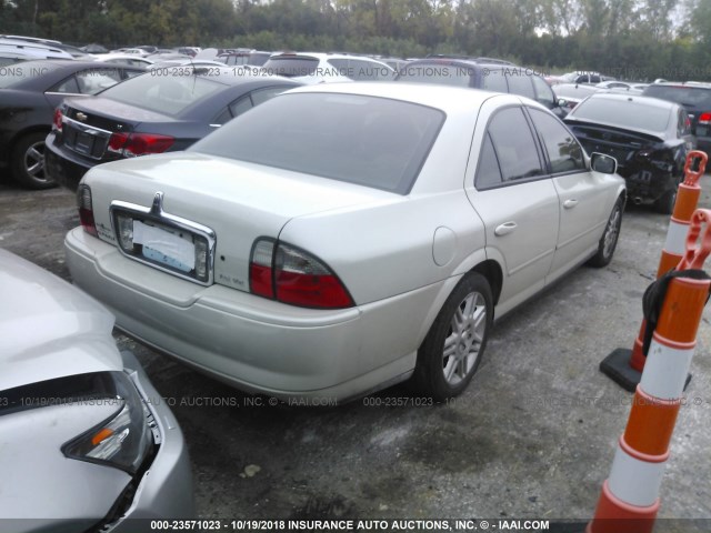 1LNHM87A15Y648021 - 2005 LINCOLN LS WHITE photo 4