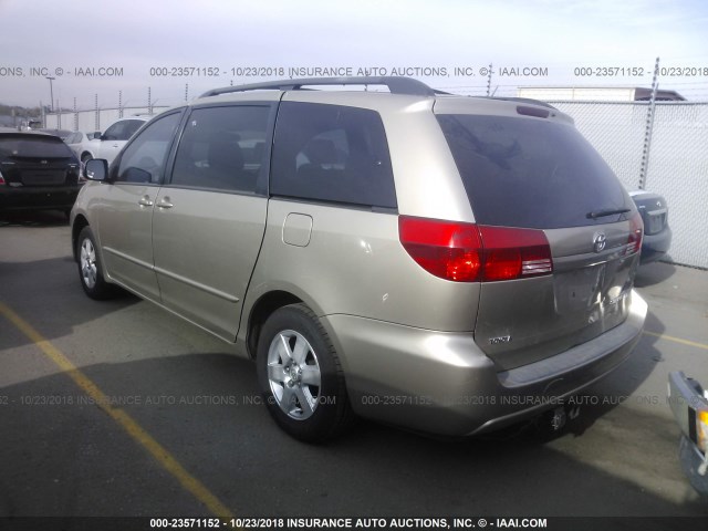 5TDZA23C64S077447 - 2004 TOYOTA SIENNA CE/LE GOLD photo 3