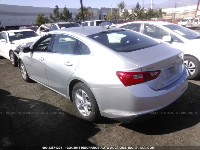 1G1ZB5ST1GF290240 - 2016 CHEVROLET MALIBU LS 银色 照片 3