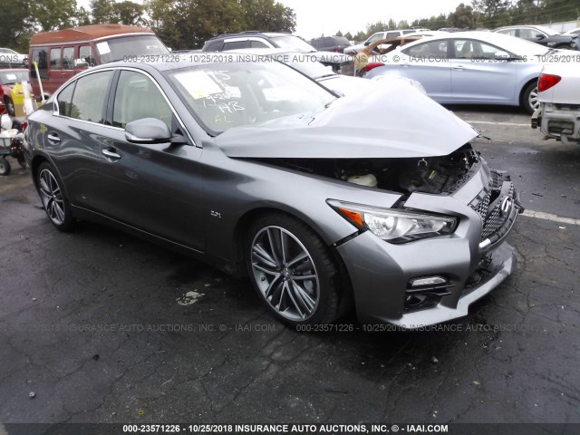 JN1CV7AP6HM640675 - 2017 INFINITI Q50 PREMIUM GRAY photo 1