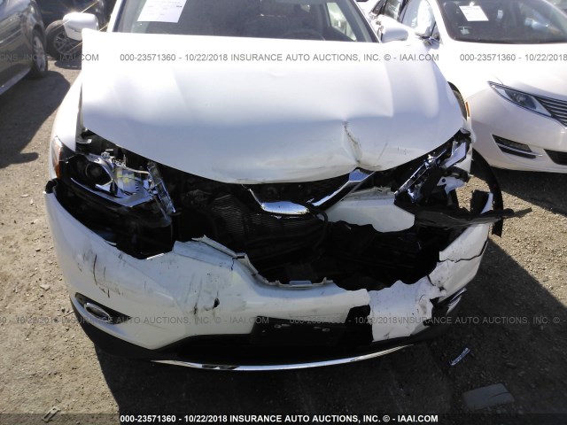 5N1AT2MTXFC860146 - 2015 NISSAN ROGUE S/SL/SV WHITE photo 6