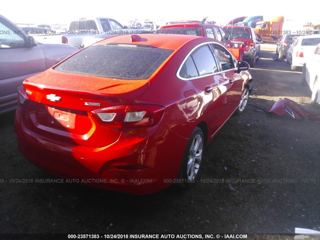 1G1BG5SM9G7302494 - 2016 CHEVROLET CRUZE PREMIER RED photo 4