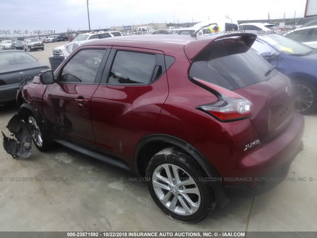 JN8AF5MR8GT609097 - 2016 NISSAN JUKE S/SV/SL/NISMO RED photo 3