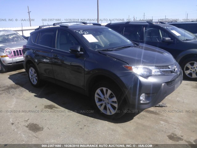 2T3DFREV1FW402803 - 2015 TOYOTA RAV4 LIMITED GRAY photo 1