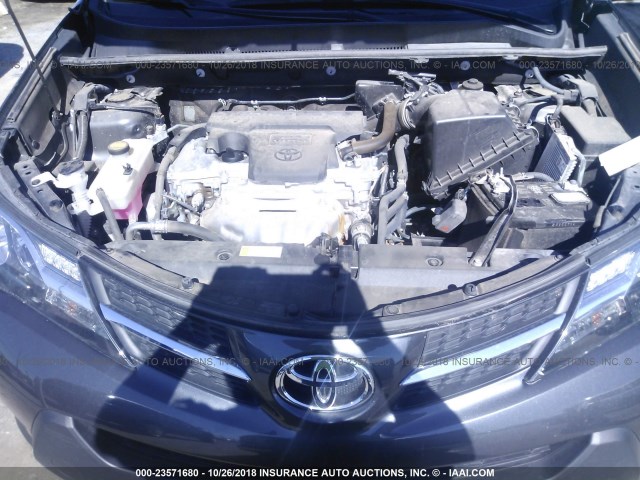 2T3DFREV1FW402803 - 2015 TOYOTA RAV4 LIMITED GRAY photo 10