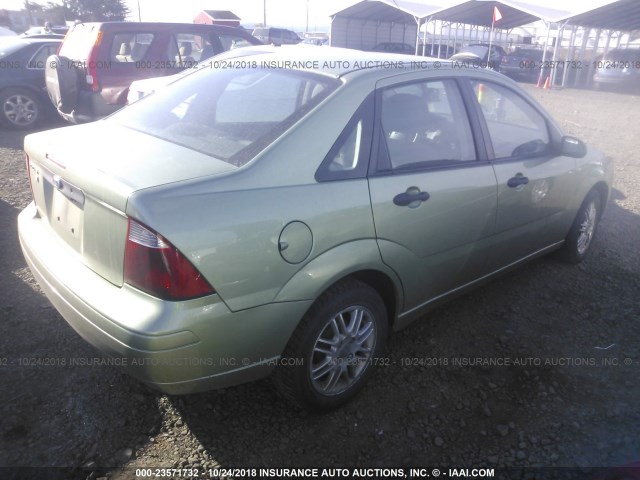 1FAHP34N17W113958 - 2007 FORD FOCUS ZX4/S/SE/SES 绿色 照片 4