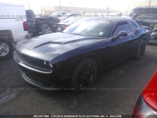 2C3CDZAG3GH250232 - 2016 DODGE CHALLENGER SXT BLACK photo 2