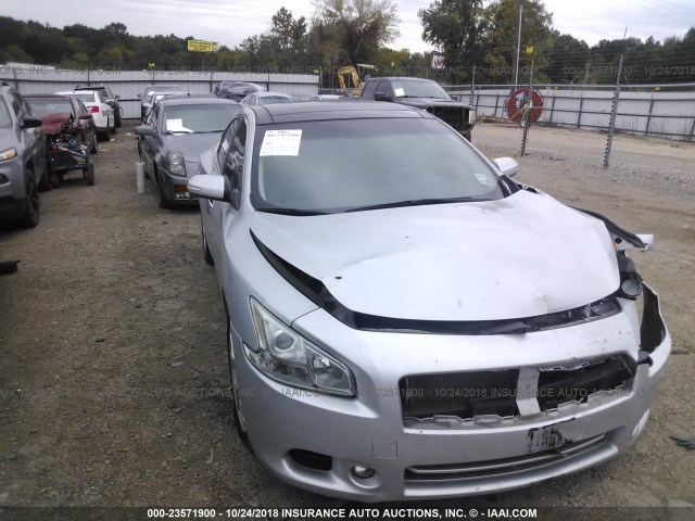 1N4AA5APXCC857266 - 2012 NISSAN MAXIMA S/SV SILVER photo 1