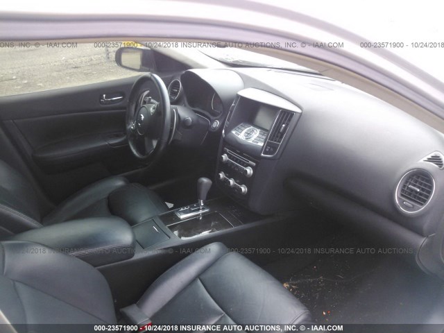 1N4AA5APXCC857266 - 2012 NISSAN MAXIMA S/SV SILVER photo 5