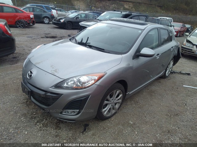 JM1BL1H52A1297984 - 2010 MAZDA 3 S GRAY photo 2