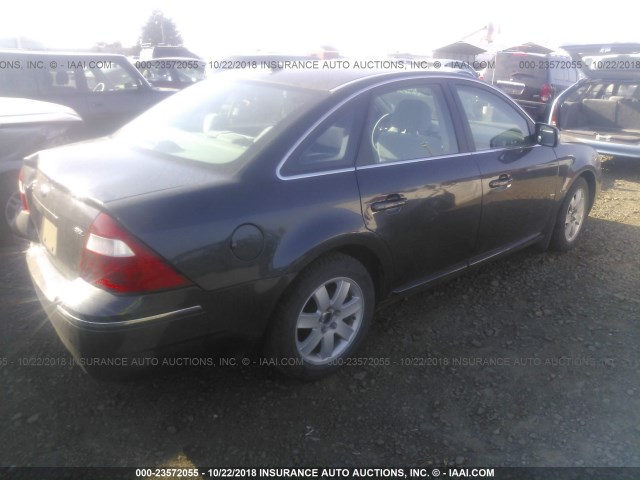 1FAHP24197G141847 - 2007 FORD FIVE HUNDRED SEL GRAY photo 4