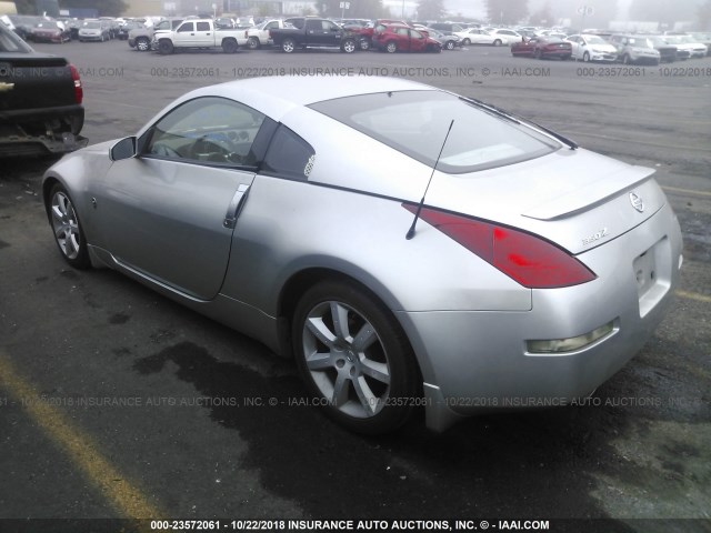 JN1AZ34D44T163203 - 2004 NISSAN 350Z COUPE SILVER photo 3