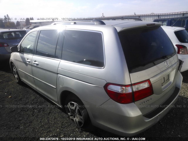 5FNRL38706B419039 - 2006 HONDA ODYSSEY EXL SILVER photo 3