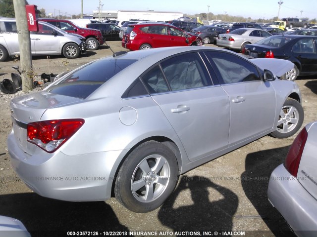 1G1PE5SB3G7205608 - 2016 CHEVROLET CRUZE LIMITED LT SILVER photo 4