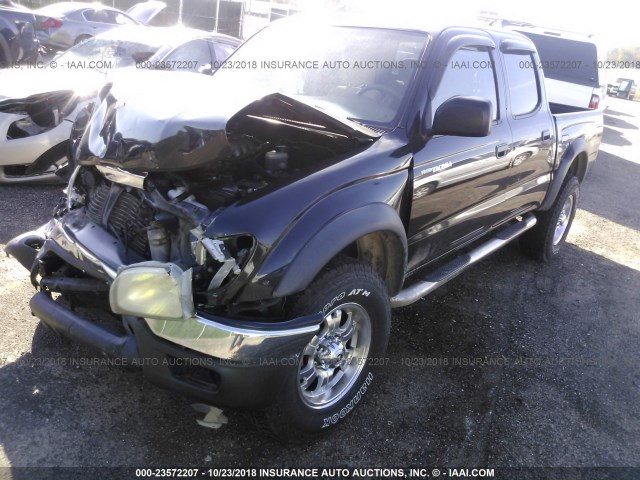 5TEHN72N93Z253375 - 2003 TOYOTA TACOMA DOUBLE CAB 黑色 照片 2