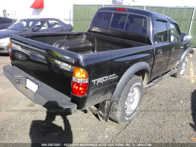 5TEHN72N93Z253375 - 2003 TOYOTA TACOMA DOUBLE CAB 黑色 照片 4