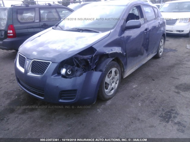 5Y2SP67829Z405501 - 2009 PONTIAC VIBE BLUE photo 6