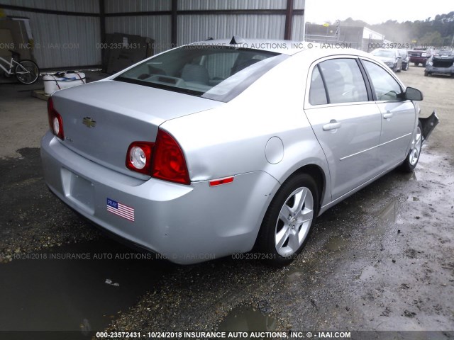1G1ZB5E07CF108259 - 2012 CHEVROLET MALIBU LS 银色 照片 4