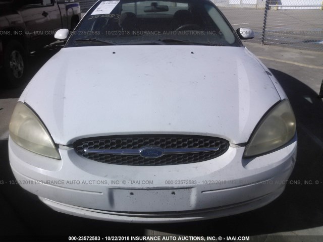 1FAFP55U82A164159 - 2002 FORD TAURUS SES WHITE photo 6