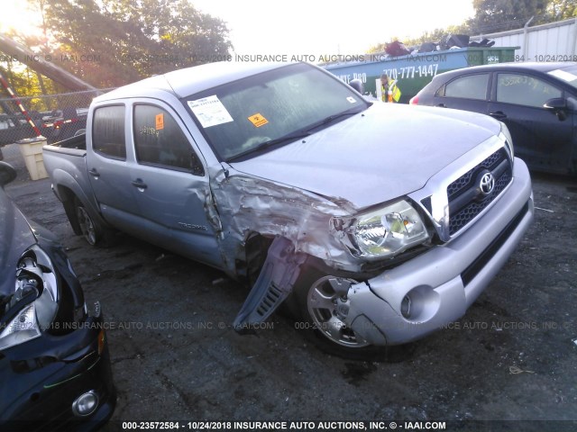 3TMJU4GN6BM122119 - 2011 TOYOTA TACOMA DOUBLE CAB PRERUNNER SILVER photo 1